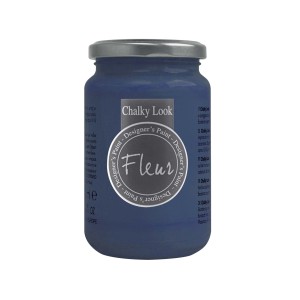 Pittura Fleur Chalky Look in barattolo, blu scuro. Vernice fai-da-te per mobili e pareti.