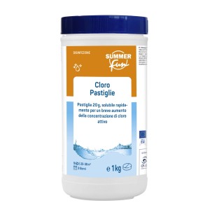 Cloro rapido pastiglie piscina cloro shock 20 gr 1 kg