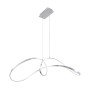 Lampada a sospensione LED moderna con design curvo per un'illuminazione elegante.
