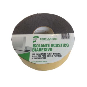 Rotolo di nastro sigillante autoadesivo per insonorizzazione e isolamento.