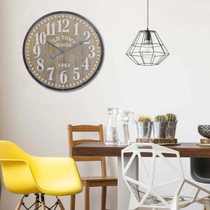 Orologio da parete Perseo Ø 60 cm legno