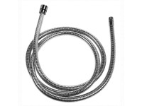 Tubo Doccia Antitorsione 2 Metri - Acciaio Inox, Raccordo Ottone, Alta Pressione, Argento - Foto 8