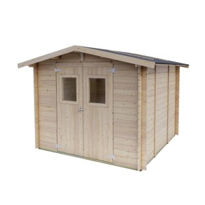 Casetta da giardino in legno Gardena sp 25 mm H207xL249xP249 cm