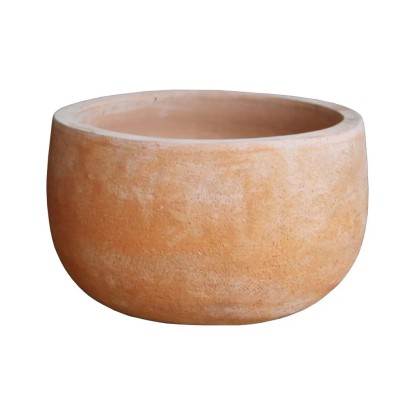 Vaso in terracotta rotondo 27x27x15 cm