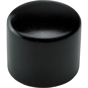 Copertura per piedini Hettich, 25mm, nera, set da 4. Feltrini in plastica per proteggere i pavimenti.