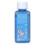 Flacone additivo olio t.b.t., liquido blu, tappo bianco.