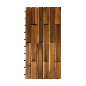 Piastrelle da esterno Acacia oliata nautral 30x60x2,5 cm