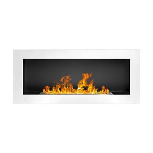 Camino a bioetanolo parete/incasso Divina Fire Lucca 2,5 kW L90xP12xH40 cm