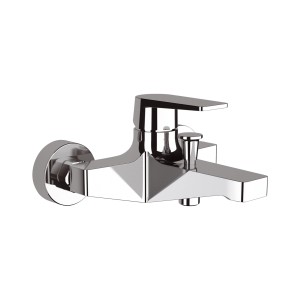 Miscelatore per vasca t.b.t. cromato, montaggio a parete.