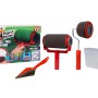 Set di rulli t.b.t. con rullo per pittura, pennello e contenitore per pittura.