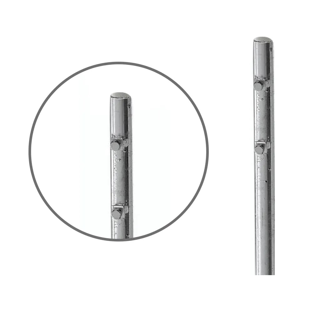 Palo Zincato 175cm VERDELOOK Palo Ferro Zincato A T - Altezza 175cm Base 3x3cm Per Recinzioni Palo Sezione T 175cm - 6