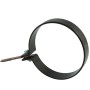 Staffa per tubo pluviale Marley DN 53 marrone con vite ad anello, set da 2 per fissaggio grondaie.
