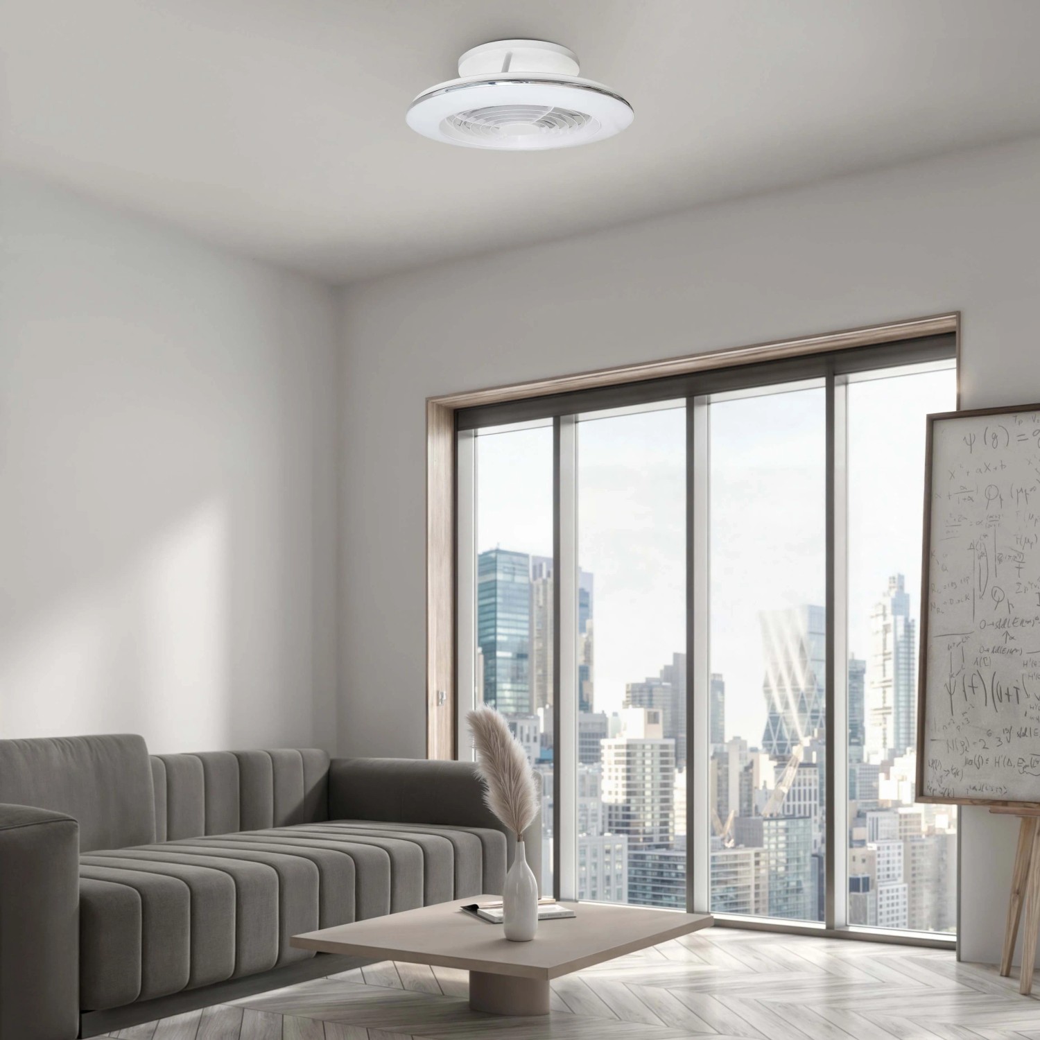 Planofiera LED 70W con ventilatore 30W Alisio Mini 16,5x52,5 cm bianco_5