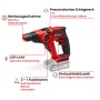 Einhell Tassellatore a batteria TE-HD 18/12 Li-Solo (senza batteria). Trapano a percussione rosso con attacco SDS-Plus.