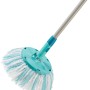 Testina di ricambio Leifheit per Clean Twist Disc Mop Ergo Micro Duo, turchese/bianco, per dispositivi di pulizia.