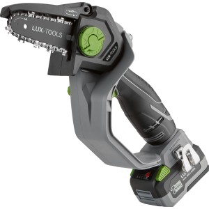 LUX 20V Sega a batteria per rami A-EAS-20/154 Set: Motosega compatta per giardino e legno, incl. batteria e caricabatterie.