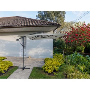 Ombrellone da giardino a palo decentrato in acciaio L200xP300xH250 cm