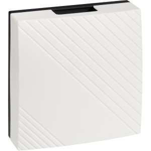 Campanello t.b.t. Campanelli bianco con motivo diagonale.