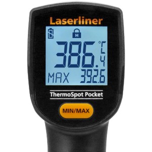 Termometro Laserliner ThermoSpot Pocket per la misurazione della temperatura senza contatto.