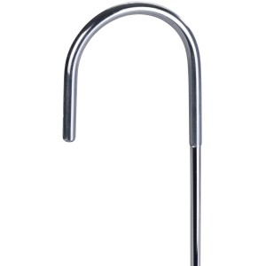 Dettaglio del gancio del portasapone doccia Wenko Milo in acciaio inox.