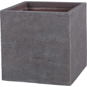 Vaso per piante quadrato t.b.t. effetto pietra per giardino o interni.
