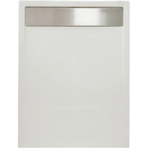 Piatto doccia bianco con scarico in acciaio inox di t.b.t.
