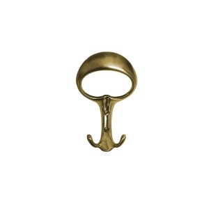 Appendiabiti dorato t.b.t. per organizer armadio con due ganci.