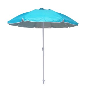 Ombrellone da mercato turchese, ideale per le giornate di sole all'aperto.