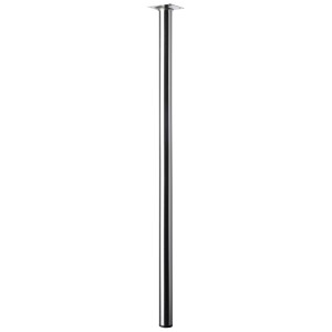 Gamba per tavolo Hettich, Ø 30 mm, altezza 700 mm, effetto acciaio inox.