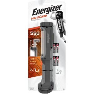 Lampada da lavoro Energizer Hardcase con 4 batterie AA, robusta, magnetica e resistente alle intemperie.