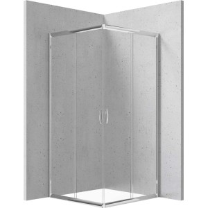 Cabina doccia quadrata Caimito Idrostile Coliseo 800x1850 mm cromo