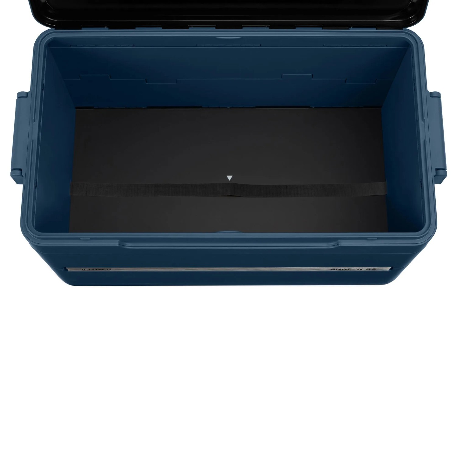 Frigorifero portatile Coleman Snap'N Go 42l blu aperto per campeggio e outdoor.