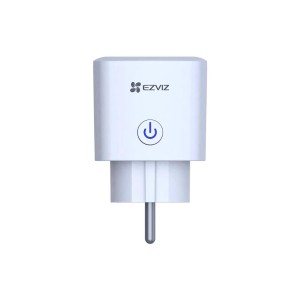 Presa smart Wi-Fi bianca t.b.t. per videosorveglianza con interruttore on/off.