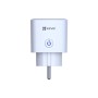 Presa smart Wi-Fi bianca t.b.t. per videosorveglianza con interruttore on/off.