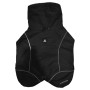 Abbigliamento per cani t.b.t. nero con cappuccio e dettagli riflettenti.