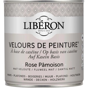 Idropittura lavabile Velours de Peinture Liberon Rose Pamoison 0,5 L