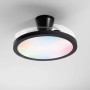 Plafoniera LED moderna con cambio colore, cornice nera.