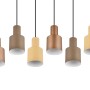 Moderna lampada a sospensione Trio Agudo, 6 luci multicolore (Coffee, Beige, Taupe), 150x85 cm, per soggiorno e sala da pranzo.