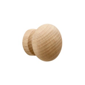 Set 2 pomoli in legno di faggio Ø 33 mm