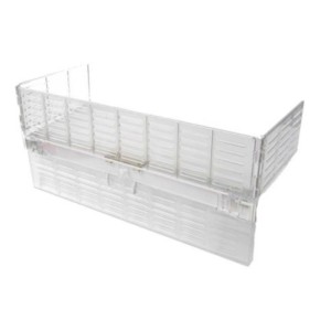 Protezione piano cottura Deluxe trasparente con copertura interruttore per sicurezza bambini.