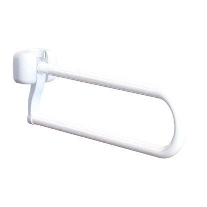 Barra di sostegno ribaltabile in acciaio laccato 80 cm bianco