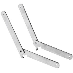 Supporti pieghevoli per tavoli e panche, acciaio zincato, accessori per mobili.