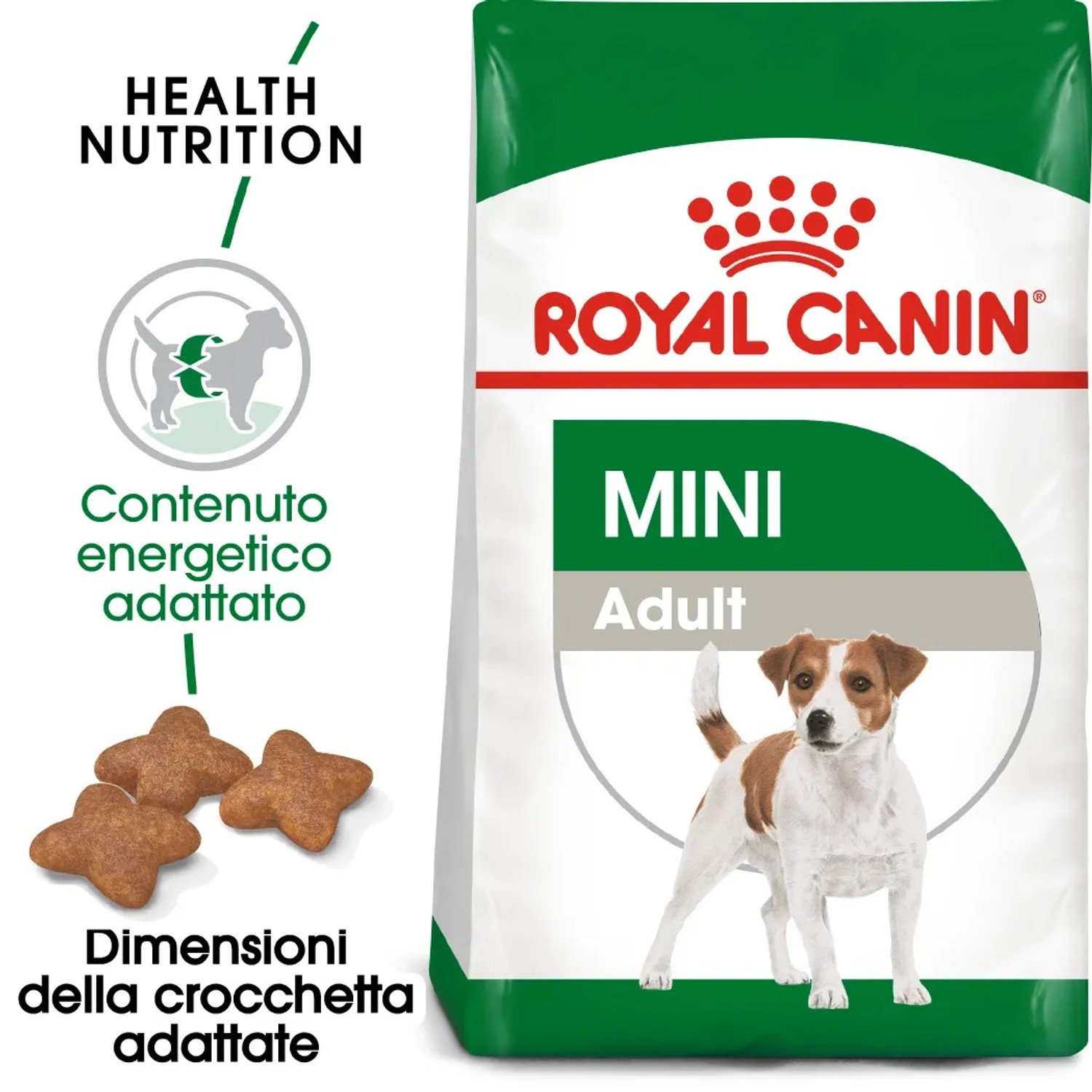 Royal Canin Mini Adult cibo secco per cani di piccola taglia, confezione da 2 kg.