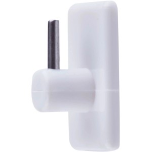 Wenko ganci per tende, set da 4, ganci adesivi bianchi per bastoni per tende.