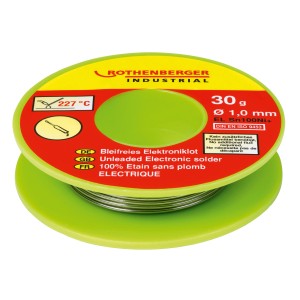 Filo di stagno Rothenberger senza piombo uso elettronico Ø 1 mm 30 g