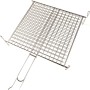 Griglia in metallo con manico, accessorio per barbecue.