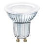 Lampadina LED GU10 trasparente per interni.