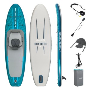 Bestway SUP Board-Set Aqua Drifter con sedile, 335cm, incl. pagaia, pompa e zaino.