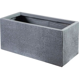 Fioriera da esterno rettangolare grigia t.b.t.
