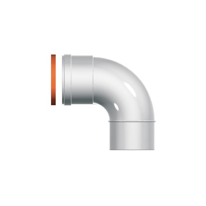 Curva 90° caldaia Ariston maschio/femmina Ø 80 mm